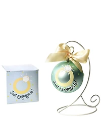 Coton Colors Engaged Ornament with White Stand
