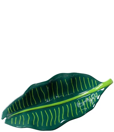 Coton Colors 12#double; Palm Ceramic Serving Tray