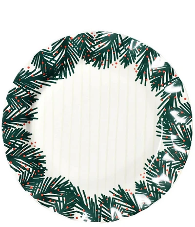 Coton Colors Balsam & Berry Ruffle Dinner Plates, Set of 4