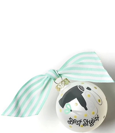 Coton Colors Best Stylist Glass Ornament