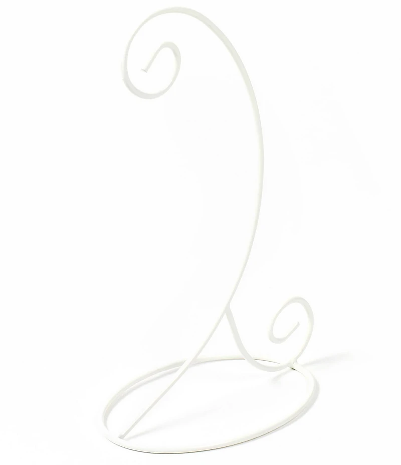 Coton Colors Citrus Glass Ornament with White Swirl Stand Set