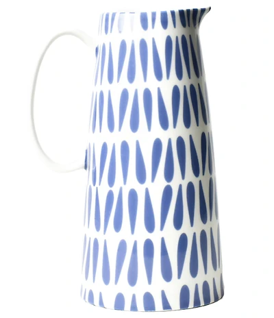 Coton Colors Iris Blue Drop Pedestal Pitcher
