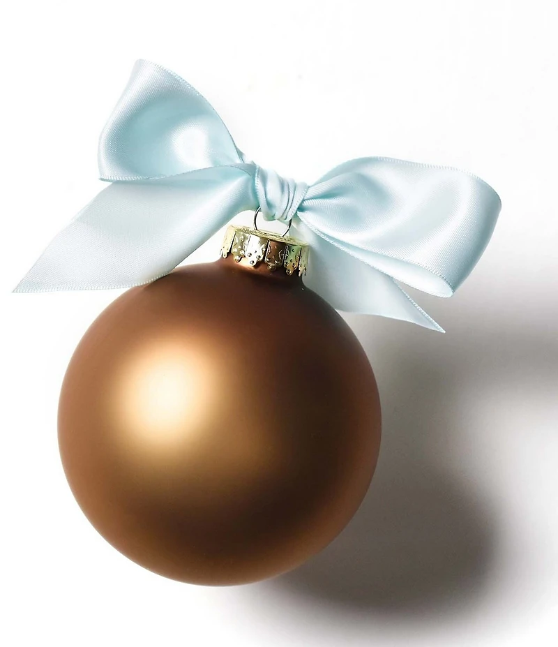 Coton Colors First Christmas as Mr. & Mrs. 2025 Glass Ornament