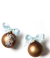 Coton Colors First Christmas as Mr. & Mrs. 2025 Glass Ornament