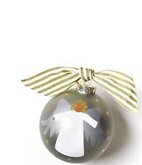 Coton Colors Forever In Our Hearts African American Angel Glass Ornament with Swirl Stand Set