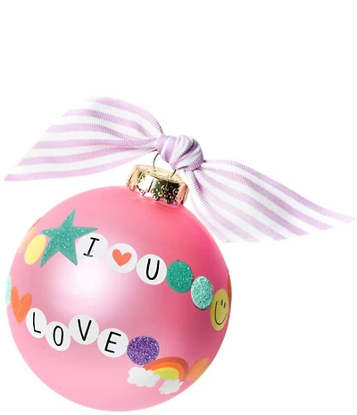 Coton Colors Friendship Bracelet Glass Ornament