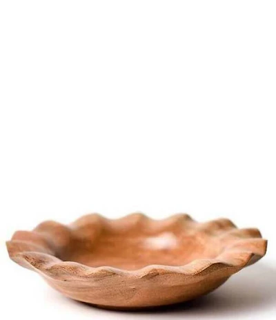 Coton Colors Fundamental Wood Collection Ruffle Small Bowl