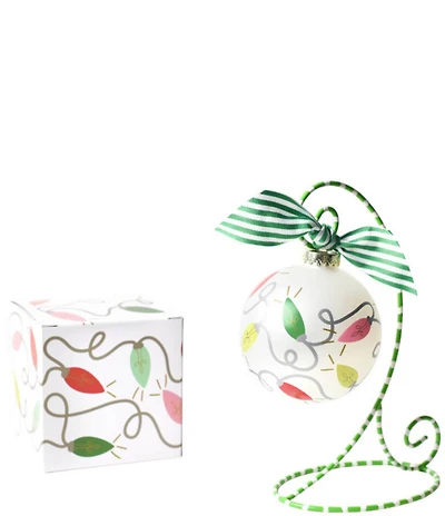 Coton Colors Gleaming Lights Glass Ornament with Swirl Stand Set