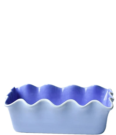 Coton Colors Iris Blue Ruffle Loaf Pan