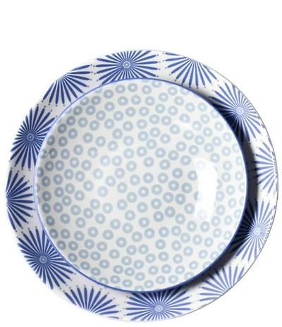 Coton Colors Iris Blue Pasta Bowls, Set of 2