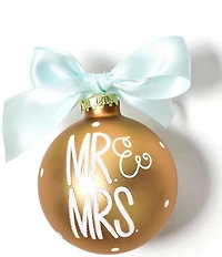 Coton Colors Mr. Mrs. Glass Ornament With White Stand