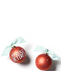 Coton Colors Officially Retired Glass Ornament With White Stand