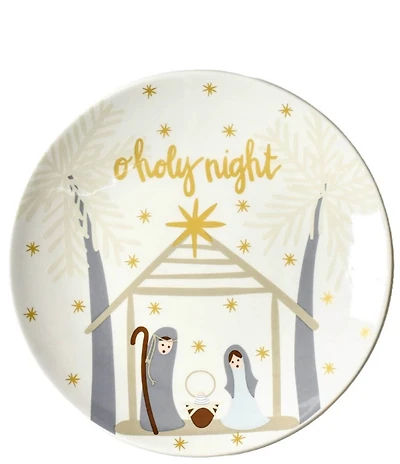 Coton Colors O'Holy Night Salad Plate Fair Skin, Set of 4