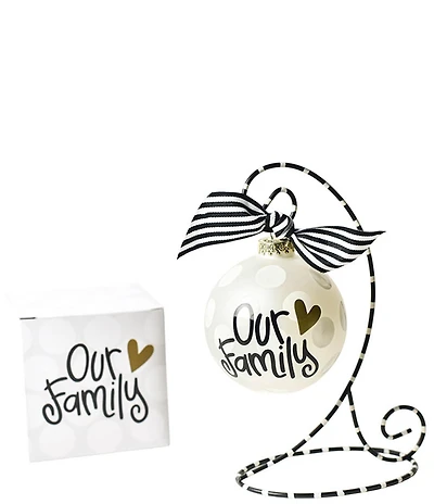 Coton Colors Our Family Ornament With Stand