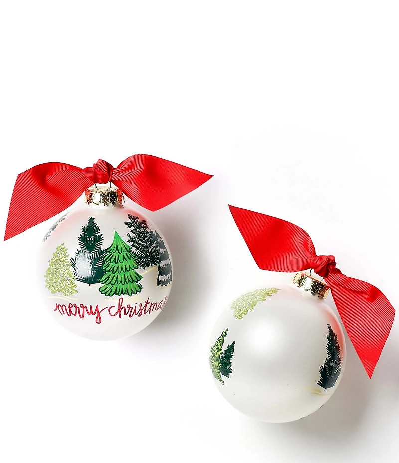 Coton Colors Our Friendly First Glass 2025 Ornament with Swirl Stand Set