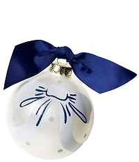 Coton Colors Our Little Love Blue Bow Glass 2025 Ornament