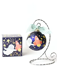 Coton Colors Out Of This World Spaceship Glass Ornament with Stand Set
