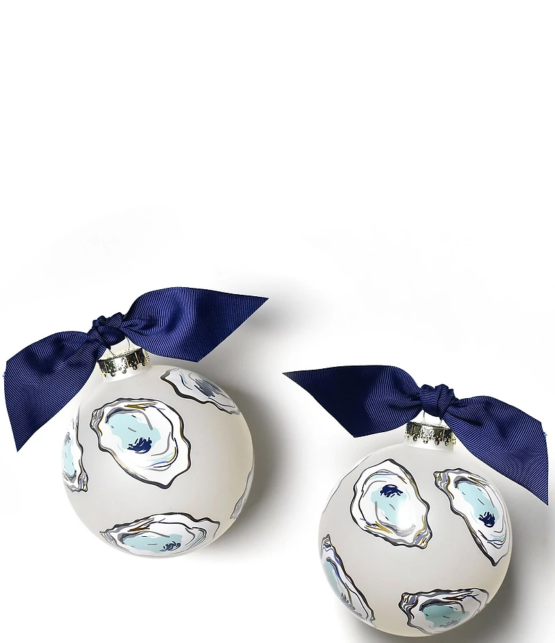 Coton Colors Oyster Glass Ornament with Stand Set