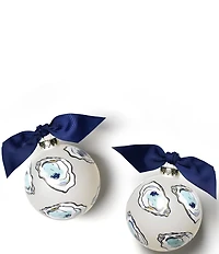 Coton Colors Oyster Glass Ornament with Stand Set