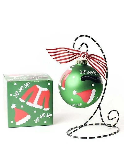 Coton Colors Santa Starter Pack Glass Ornament With Stand Set