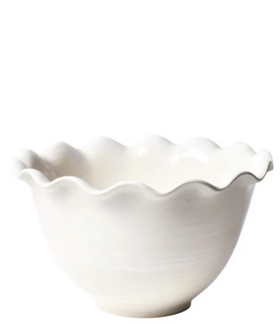 Coton Colors Signature White 9#double; Ruffle Bowl