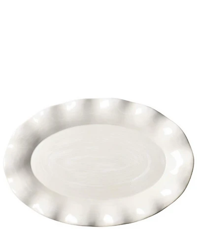 Coton Colors Signature White Oval Platter