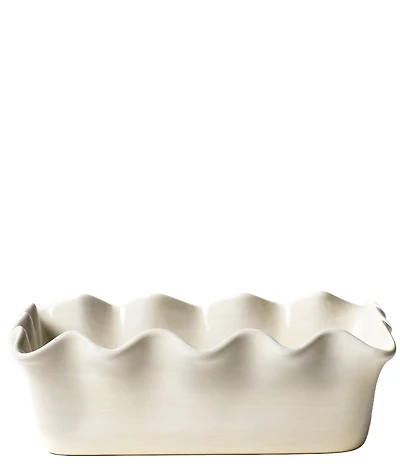 Coton Colors Signature White Ruffle Loaf Pan
