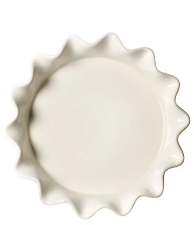 Coton Colors Signature White Ruffle Pie Dish, 8-inch