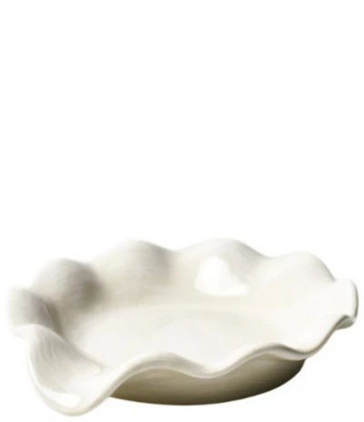 Coton Colors Signature White Ruffle Spoon Rest