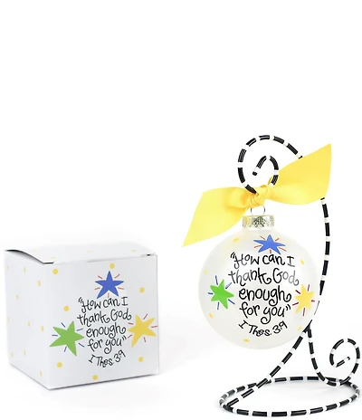 Coton Colors Thank God For You Ornament with Stand