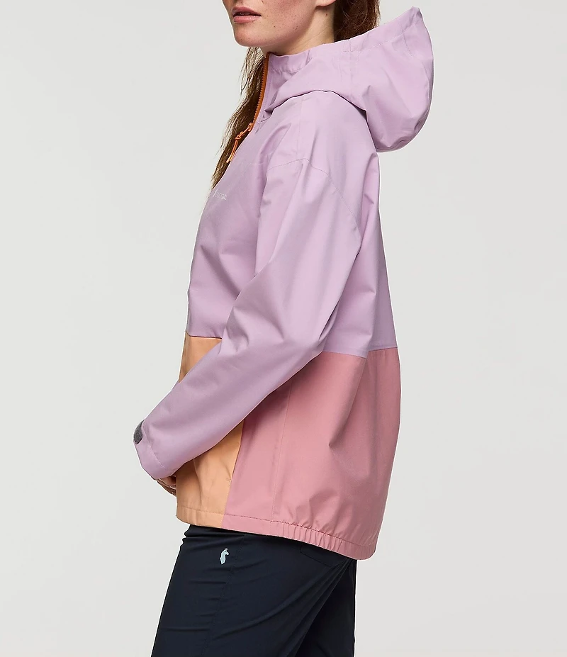 Cotopaxi Cielo Retro Inspired Water Resistant Stand Collar Long Sleeve Zip Front Rain Jacket