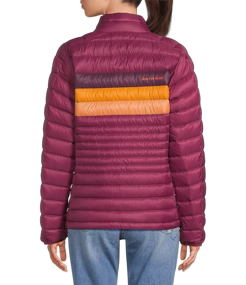 Cotopaxi Fuego Down Jam Striped Stand Collar Long Sleeve Zip Front Jacket