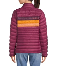 Cotopaxi Fuego Down Jam Striped Stand Collar Long Sleeve Zip Front Jacket