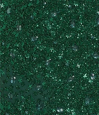 Coya Collection Sequin Beaded V-Neck Tulle Mermaid Gown