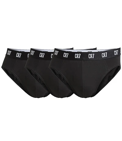 CR7 3.5#double; Inseam Cotton Blend Briefs 3-Pack