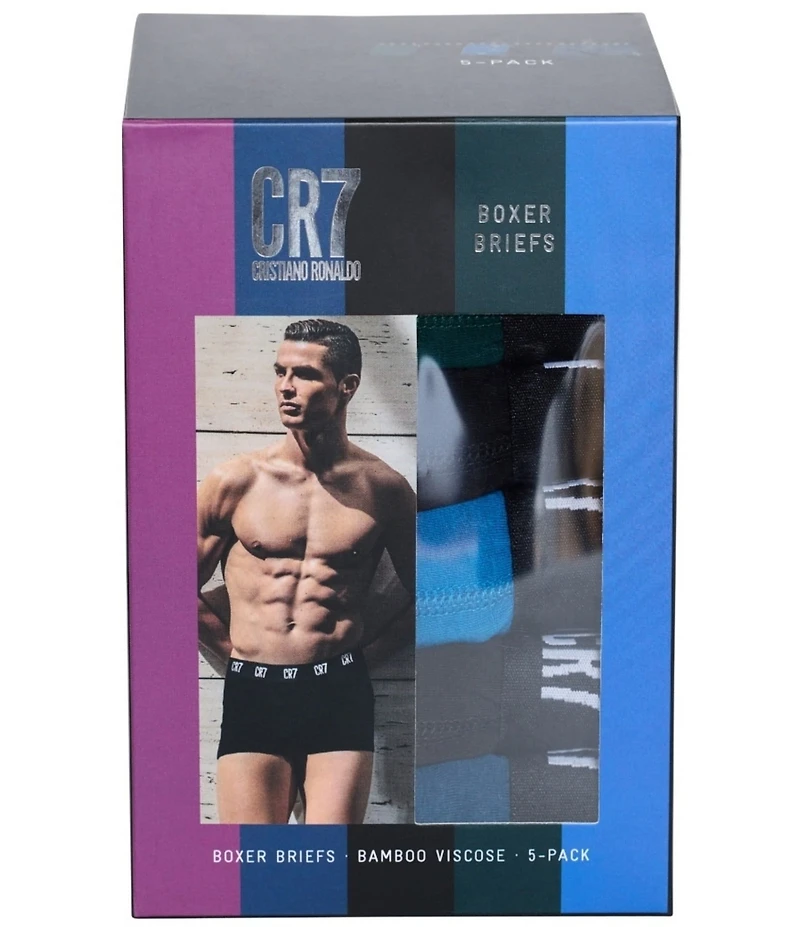 CR7 Bamboo 5.5#double; Inseam Boxer Briefs 5-Pack