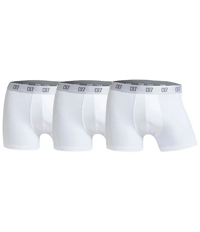 CR7 Basic Cotton Blend 3.5#double; Inseam Trunks 3-Pack