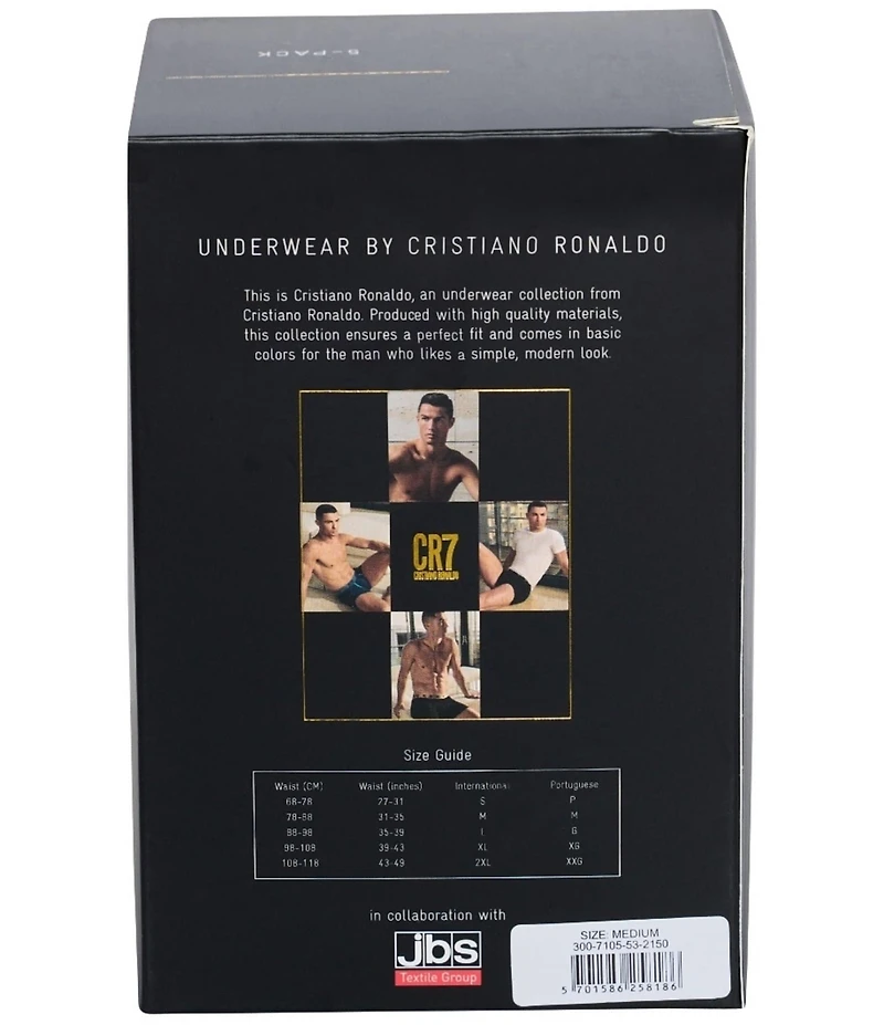 CR7 Cotton Blend 5.5#double; Inseam Boxer Briefs 5-Pack