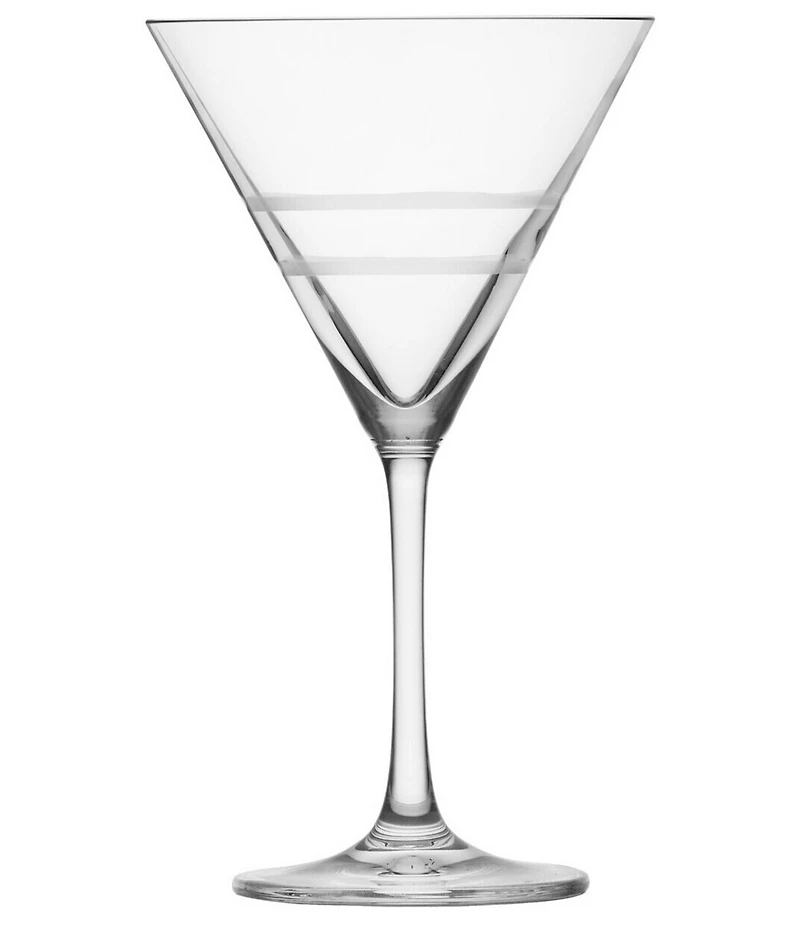 Crafthouse by Fortessa Tritan Striped Martini Glasses, Set of 4