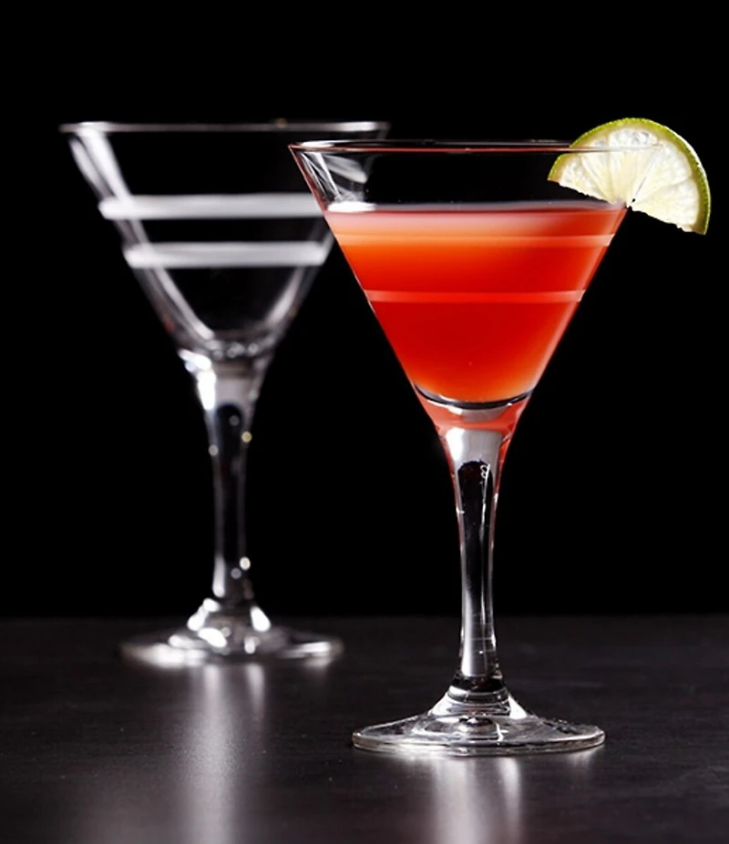 Crafthouse by Fortessa Tritan Striped Martini Glasses, Set of 4