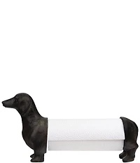 Creative Co Op Antiqued Bronze Dachshund Dog Paper Towel Holder
