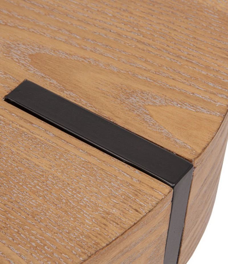 Creative Co Op Astoria Wood End Accent Table with Metal Hairpin Legs