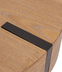 Creative Co Op Astoria Wood End Accent Table with Metal Hairpin Legs