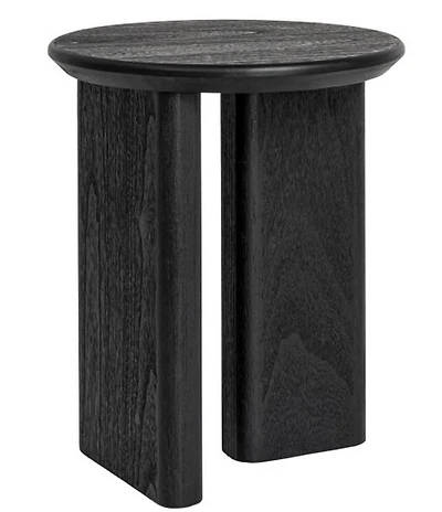 Creative Co Op Asymmetrical Firwood Round End Accent Table