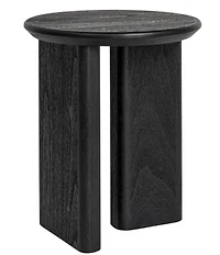 Creative Co Op Asymmetrical Firwood Round End Accent Table