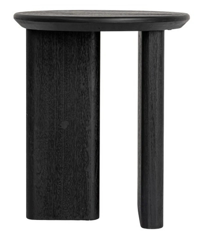 Creative Co Op Asymmetrical Firwood Round End Accent Table