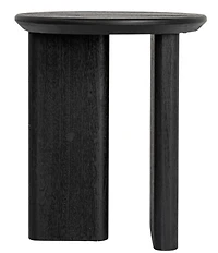 Creative Co Op Asymmetrical Firwood Round End Accent Table