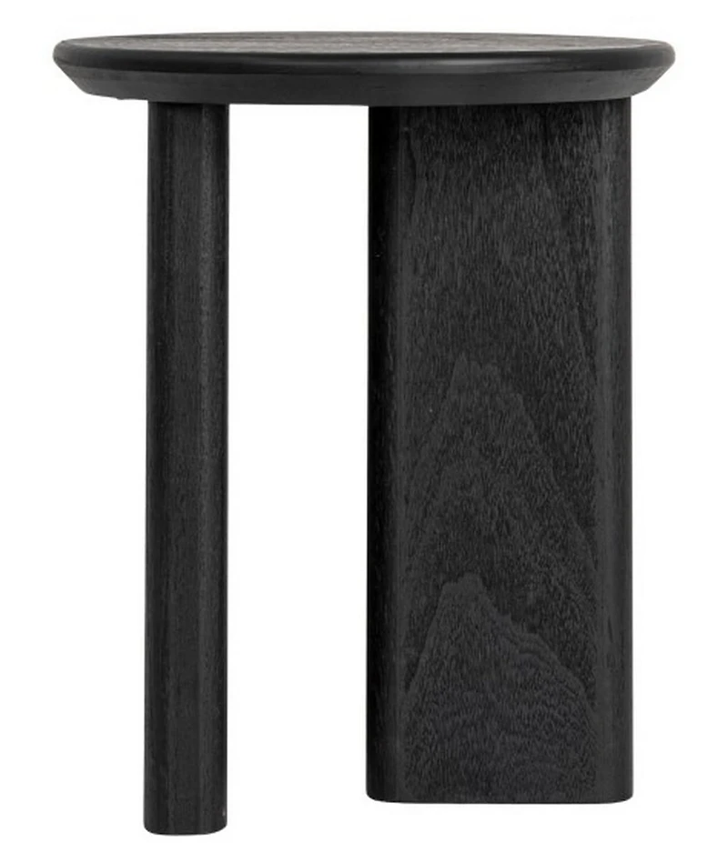 Creative Co Op Asymmetrical Firwood Round End Accent Table