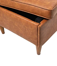 Creative Co Op Atley Upholstered Storage Ottoman