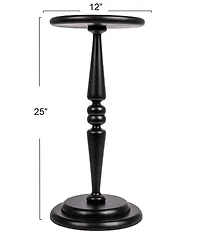 Creative Co Op Bishop Pedestal Cocktail Side Accent Table
